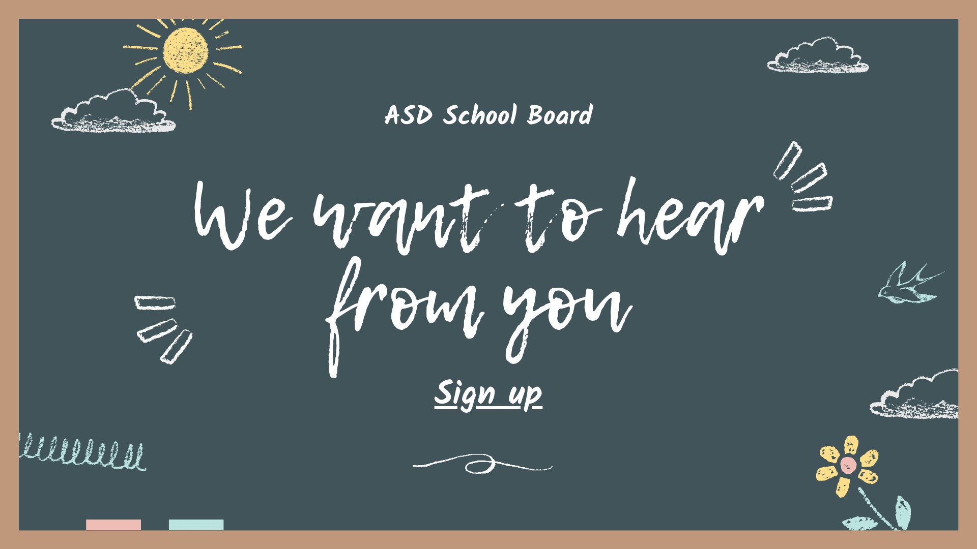 Want to speak at the meeting, sign up